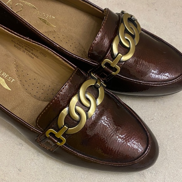A2 By Aerosoles Women's Dark Brown Chain Loafers 5.5 - Picture 6 of 7